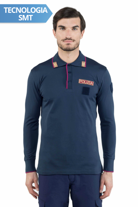 POLICE LONG SLEEVE POLO